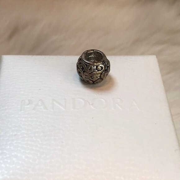 Pandora Scroll Vines Swirl Charm 925 - Picture 4 of 8